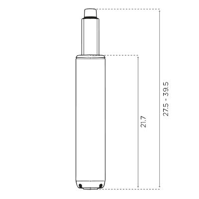 Medidas Columna D120 Negra
