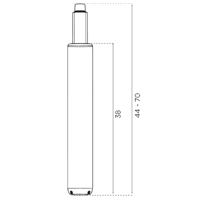 Medidas Columna D260 Negra