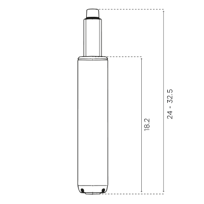 Medidas Columna D85 Negra