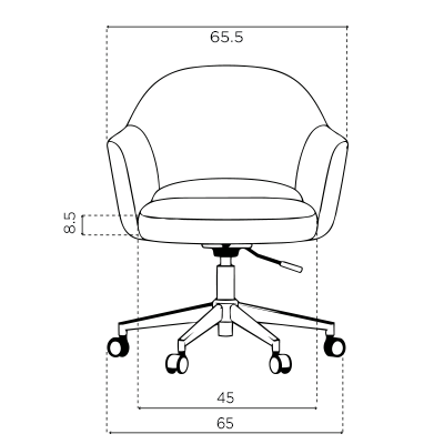 Medidas Saarinen Sillón