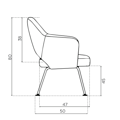Medidas Saarinen Sillón