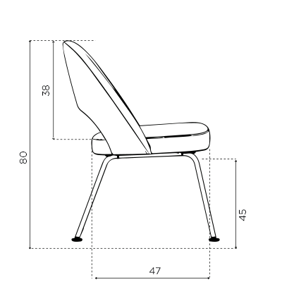 Medidas Saarinen Silla